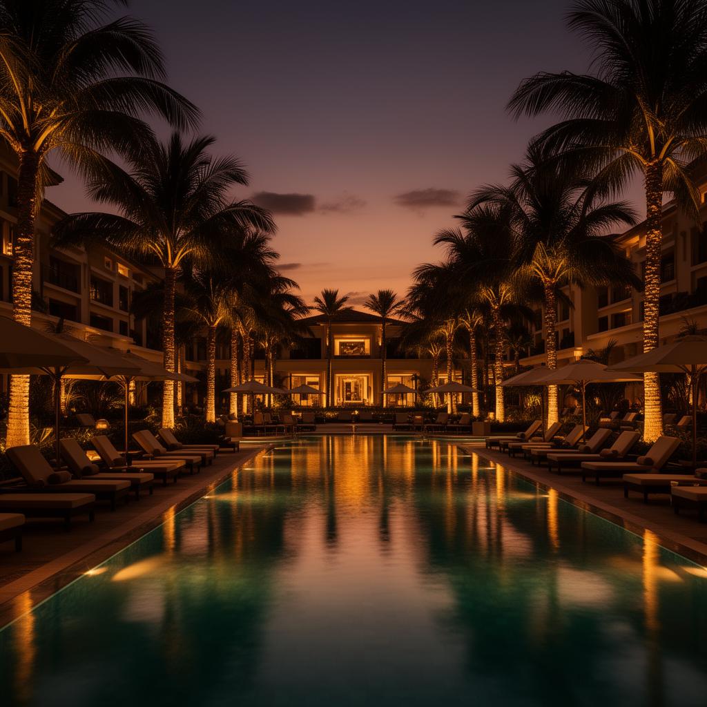 Piscina do hotel